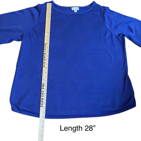 Belle By Kim Gravel Can’t Stop Wearing It Sweater. Lapis Blue. Size 2X - Picture 6 of 10